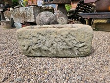 Antique Stone Trough Hand Carved Garden Planter Water Pond Water Tight