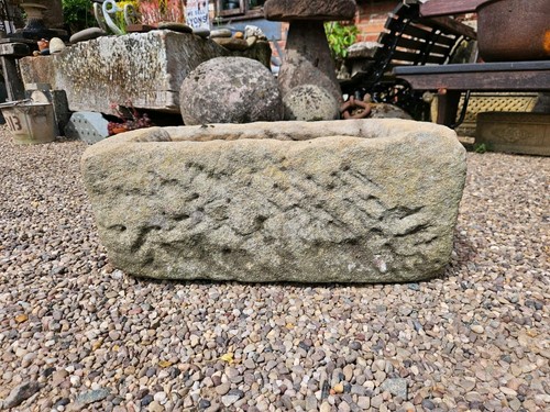 Antique stone trough - stone,