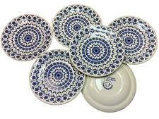 6 plates blue flower barratts