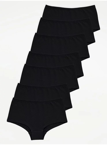 Black short cut knickers - black, 7