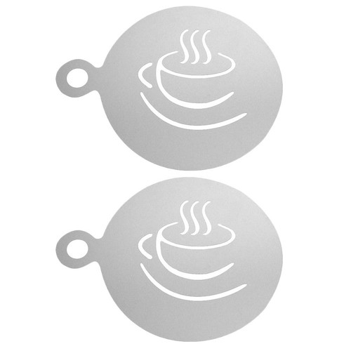 Pcs latte art stencil - latte,