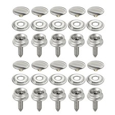 30Pcs Stainless-Steel Snap