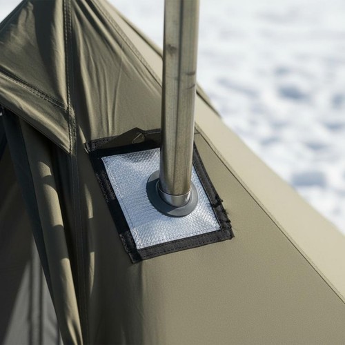 Hot tent with heater port - with, easy