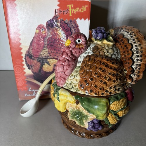 Vintage ceramic turkey - ceramic,