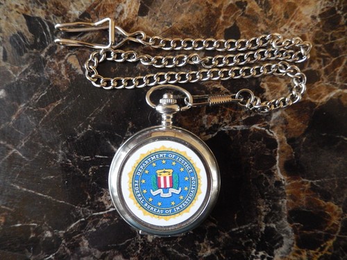Fbi logo badge chrome - fbi,