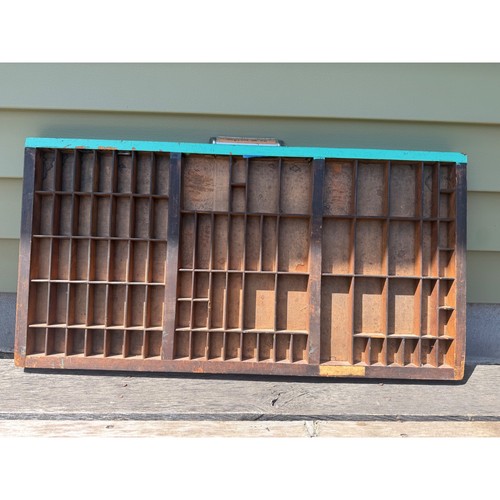 Vintage wooden printer type - wooden,