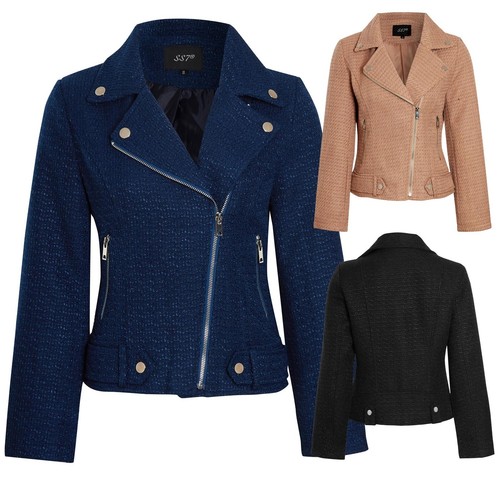 Womens tweed biker - tweed, jacket