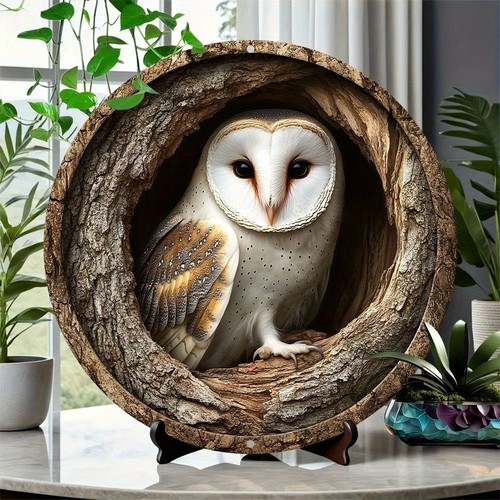 Stunning owl garden - stunning, plaque