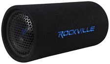 Rockville RTB65A 6.5" 300w Powered Active Car Subwoofer Bass Tube + MP3 Input