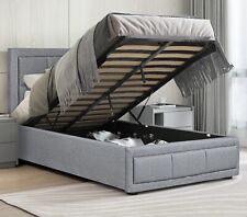 OTTOMAN STORAGE GAS LIFT UP 3FT SINGLE SMALL DOUBLE 4FT6 KING SIZE FABRIC BED
