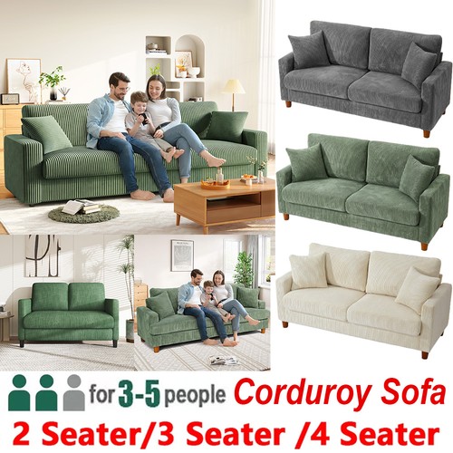 Seater corduroy sofa jumbo - 3/4,