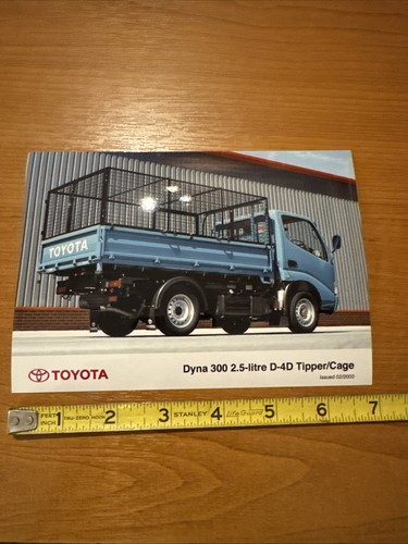 Toyota dyna 300 tipper press - toyota,