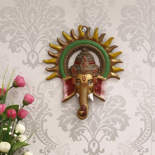 Colorful metal sun decorative - colorful,
