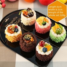 4x/6x Cake Model Artificial Dessert Props Fake Photography Cupcake Toppers HOT