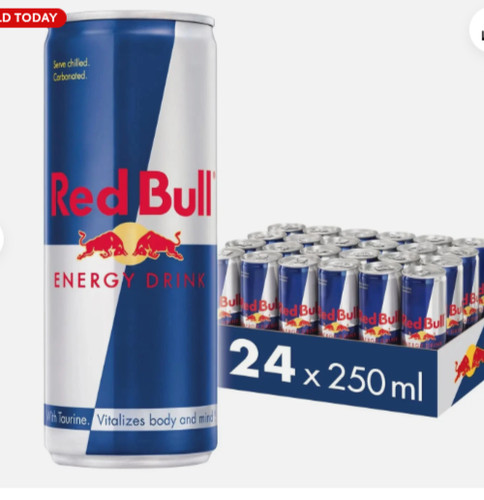 Red bull energy drink - red,