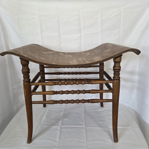 Antique curved bench crocker - curved,