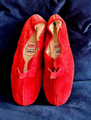 Vintage clarks red suede - vintage,