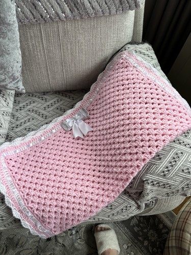 Hand crocheted baby - hand, blanket