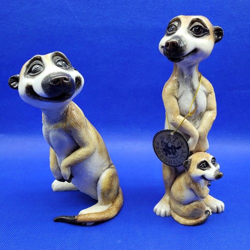 Danbury mint figurine meerkats - danbury,