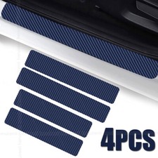 4x Blue Carbon Fiber Car Door
