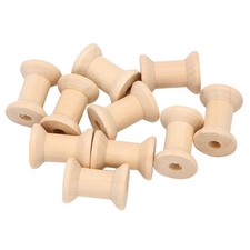 10Pcs Wooden Empty Thread