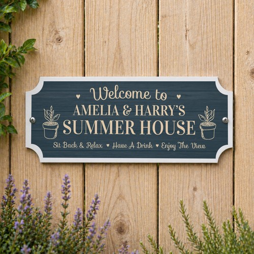 Personalised summerhouse sign - personalised,