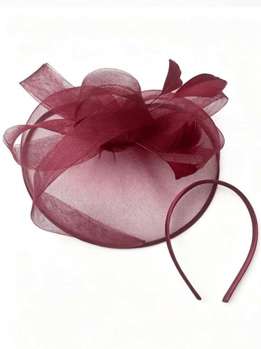 Large wedding fascinator - wedding,