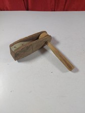 Vintage Wooden Football Rattle