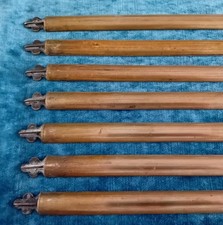 Vintage Brass Stair Rods X 12 Rods  Reclaimed salvage Length 24"
