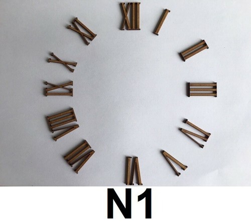 Clock face 30mm - clock, roman
