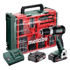 Metabo SB18 L SET 18V Brushless Combi Drill Kit & 78pcs Accessory Set 614053940
