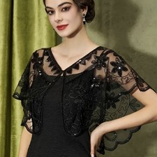 Sequinned Shawl Bolero Evening