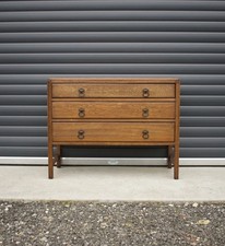 Antique Solid Oak Chest Of