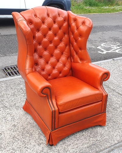Chesterfield leather wing - wing, back