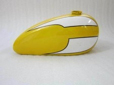 Triumph T140 Yellow And White