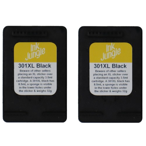 301xl black ink cartridges - 2x,