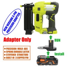 Adapter fits RIDGID 18v Battery Convert To for Ryobi 18v ONE+ Tools-Adapter Only