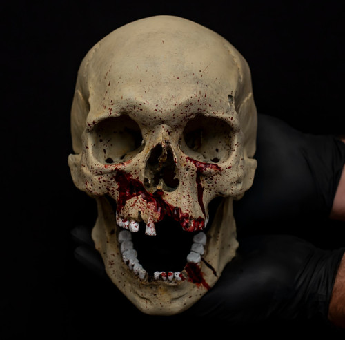 Human skull replica grimdark - replica,