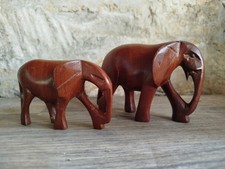 Pair of Vintage Carved Wooden