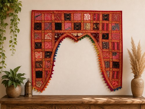 Indian patchwork window - indian,