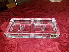 Rare ~ Waterford Crystal ~ John Rocha ~ Signature ~ Rectangular Double Pin Tray