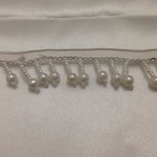 Pearl Beaded Fringe Trim