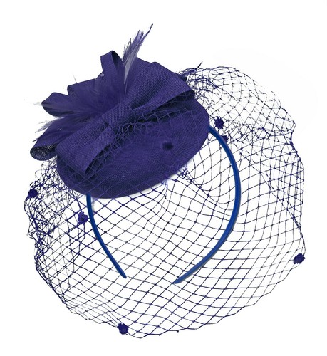 Round pillbox birdcage veil - round,