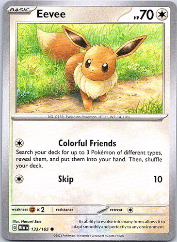 Eevee 133 165 - 133/165, 151