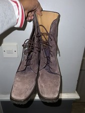 EMMA HOPE BRIWN SUEDE LACE UP