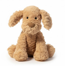 NEW Jellycat Fuddlewuddle Puppy Medium 23cm - Beige Soft Toy Dog with Tags