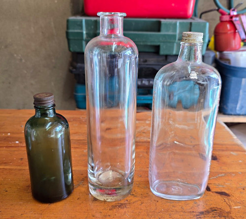 Lot vintage glass - vintage, bottles
