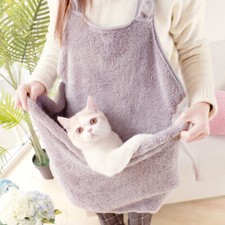 Pet Dog Cat Carrier Travel Shoulder Bag Sling Front Backpack Soft Plush Pouch