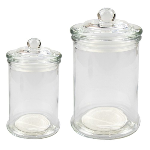 Glass sweet jars with - glass,