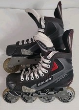 Bauer Vapor Black X40R Junior HI-LO Outdoor Inline Rollerblades Skates  Size 4R